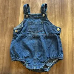 Marine Blue デニム ベビーサロペット 80-90cm
