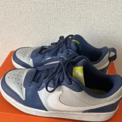 NIKE ローカットスニーカー ネイビー グレー