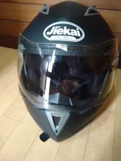 Jieka ブラック ジェットヘルメット JIEKAI フルフェイスヘルメット マットブラック - メルカリ