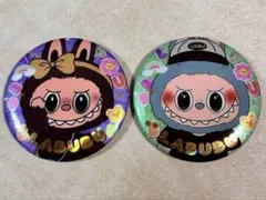 【値下げしました】ラブブ 缶バッチ カバー付2個セット【LABUBU】