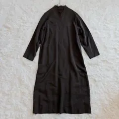 定価8,8万＊未使用 ヨーガンレール リネンVネックロングワンピースM ネイビー 定価8,8万＊未使用 ヨーガンレール リネンVネックロングワンピースM