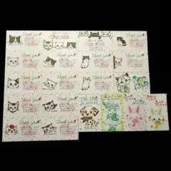 空もよう様ご専用 サンキューカード(消しゴムはんこ)