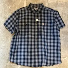 Carhartt チェック柄 半袖シャツ 2XL