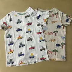 H&M キッズ Tシャツ 2枚セット 恐竜 アニマル 90 コットンのサムネイル