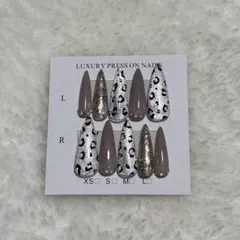 レオパード柄 ネイルチップ ギャルネイル