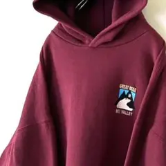 USA製 GREAT BEAR 刺繍 スウェットパーカー 2XL レッド古着