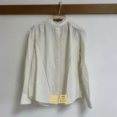 ユニクロ　フリル襟長袖ブラウス　XS