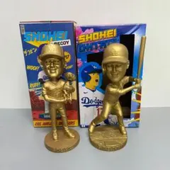 金色　大谷翔平　デコピン　バブルヘッド+ボブルヘッド　ゴールド　ドジャース会員