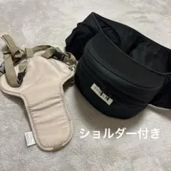 POLBAN ヒップシート ブラック 抱っこ紐 黒 - メルカリ
