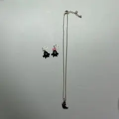 おばけのネックレス、イヤリングのセット