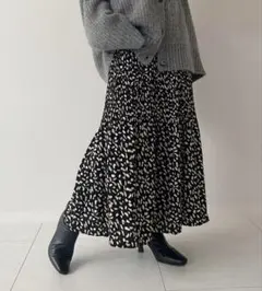 【fifth】 レオパードプリーツスカート