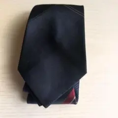 黒 シルク ネクタイ 標準サイズ
