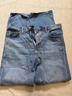 【2点以上から500円引き！！】 ライトブルー ストレートデニム ハイウエスト