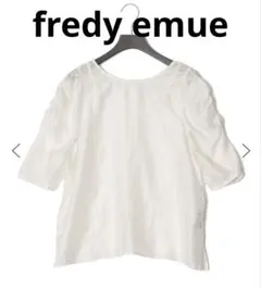 未使用　FREDY 2WAYシアーブラウス ホワイト 半袖のサムネイル