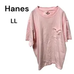 Hanes BEEFY-T ポケットTシャツ ピンク XLヘビーウェイトのサムネイル