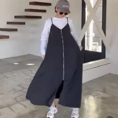 レディース ワンピース ブラック 黒 2way キャミワンピ ジレ 新品 未使用