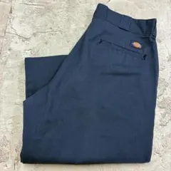 ディッキーズ 874 西海岸 ワークパンツ 34×31 ネイビー 無地 古着