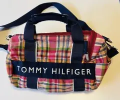 TOMMY HILFIGER トミーヒルフィガー ミニボストンバッグ チェック柄のサムネイル