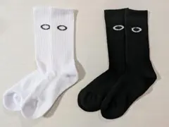 OAKLEY オークリー2足セット　レギュラーソックス 黒/白 23-25cm