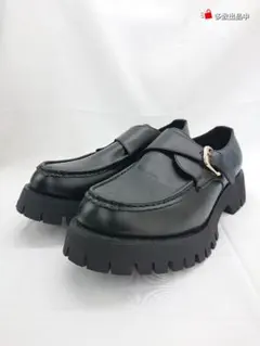 shiki tokyo モンクストラップローファー 厚底 ブラック Sサイズ 