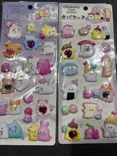 Obakenu フォームステッカー 2シートセット　クリスタル付き