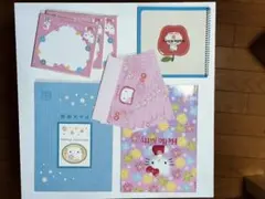 A23 ハローキティー　ノート&封筒&ミニ色紙