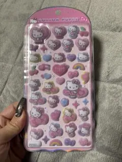 ハローキティ コットンパフィーシール