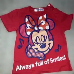 ☆ミニー＆シンデレラ城プリントTシャツ　80センチ　ベビー服　匿名配送☆