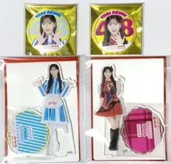 AKB48ウェンディーズ 八木愛月 アクリルスタンド 缶バッジ ４点セット