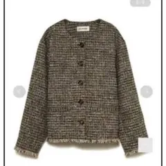 ツイードノーカラージャケット