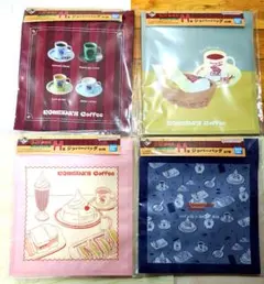 一番くじ コメダ珈琲 H賞 ジッパーバッグ 4枚セット