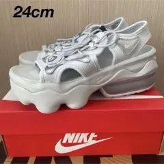 新品★NIKE エアマックスココ 厚底サンダル シルバー グレー 24cm