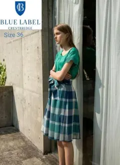 《新品・未使用》BLUE LABEL　クレストブリッジチェックフレアスカート