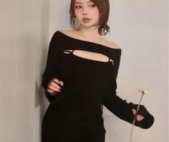 andmary 貝貝針織連衣裙 黑色