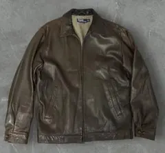 【スペシャル】ラルフローレン 90s レザー ダークブラウン ラムレザー