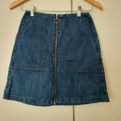 最終値下げ！GU　レディース　台形スカート　デニム　M