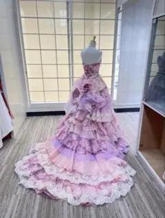カラードレス　桂由美　ウェディングドレス　結婚式のサムネイル