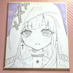 魔法少女ノ魔女裁判　まのさば　氷上メルル　手描きイラスト