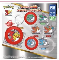 ポケモン 30周年 メタルチャームマスコットセット