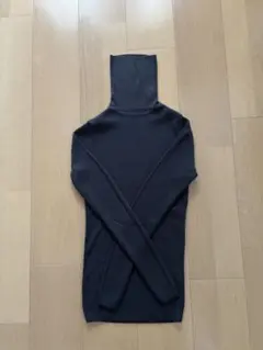 【無印良品】チャコールグレータートルネック セーター M