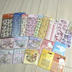 サンリオキャラクターズ ぷくっとシール フレークシール 他 まとめ売り20点