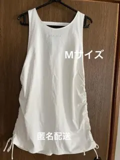 SUKALA ヨガウェア Mサイズ サイドギャザー 白　タンクトップ