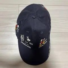 香港ディズニーランド　ミッキーマウス刺繍キャップ ネイビー