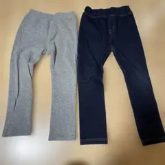 西松屋　グレー ネイビー ボトムス 2点セット　110cm