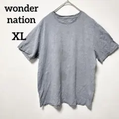 wonder nation ✨【XL】グレー 半袖 Tシャツ レディース