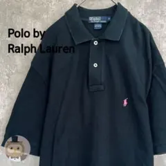 【大きめM】ポロ ラルフローレン 半袖 ポロシャツ ポニー 古着 ユニセックス