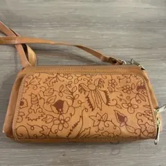 牛革お財布ショルダー　レディース　未使用