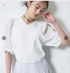 新品【INDIVI】インディヴィ　シャツコンビニット　Mのサムネイル