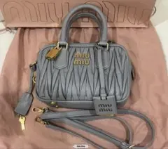 MIU MIU アルカディ ショルダーバッグ マテラッセ レザー 2way - メルカリ