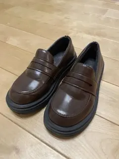 フォーマルシューズ キッズ　ブラウン